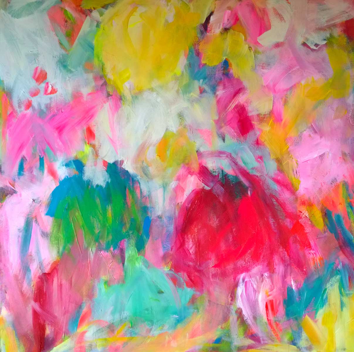 colour migrations no. 7/2016, acrylics/canvas, 100x100cm