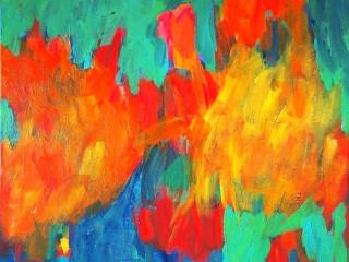 phaëton I, 2022, acrylic/canvas, 100x100cm