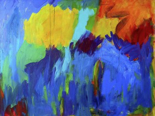 biotope II, 2024, acrylic on canvas, 100x120cm